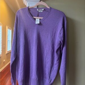 Peter Millar Lavender V-Neck Men's Sweater